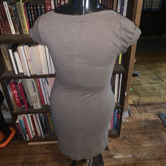 Banana Republic gray knit S boat neck normcore dress - Picture 3 of 4